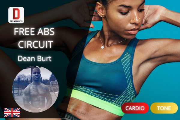 Online fitness course cover image for Dean Burt's (Personal Trainer) Abs Circuit Homeworkout class | Fit4Mii App